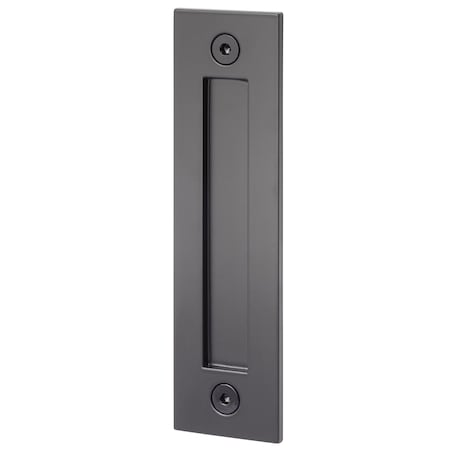 Sure-Loc Hardware Sure-Loc Hardware Modern Barn Door Handle with Round Pull, Flat Black BARN-MD FBL